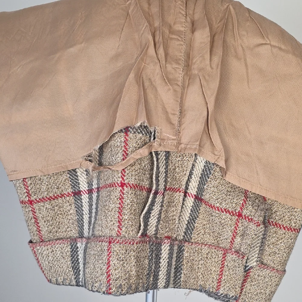 Burberry London Vintage Wool Skirt โ Beige Nova Check โ Made in Italy - S - Picture 12 of 13